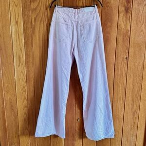 Pink Wide Leg Jeans